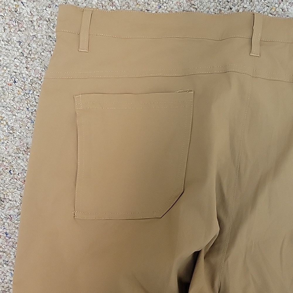 American Tall Men's 5 Pocket Tan Traveler Pants, Sz 40 X 36. vacation business - Picture 3 of 7